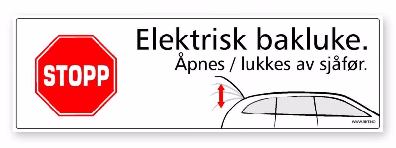 Elektrisk bakluke, åpnes av sjåfør 23x7