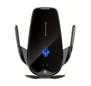 Trådløs lader til mobiltelefon med automatisk klemming