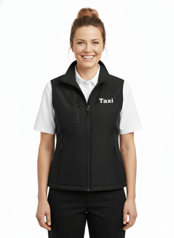 Taxi Uniform Softshell vest til Dame, mod. Basic 1 Taxi Uniform Softshell vest til Dame, mod. Basic