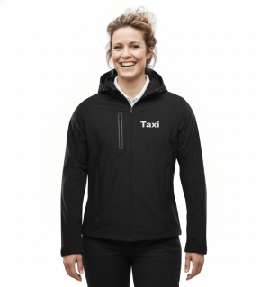Taxi Uniform Softshell jakke m/ hette til Dame, mod. Milford