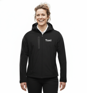 Taxi Uniform Softshell jakke m/ hette til Dame, mod. Milford